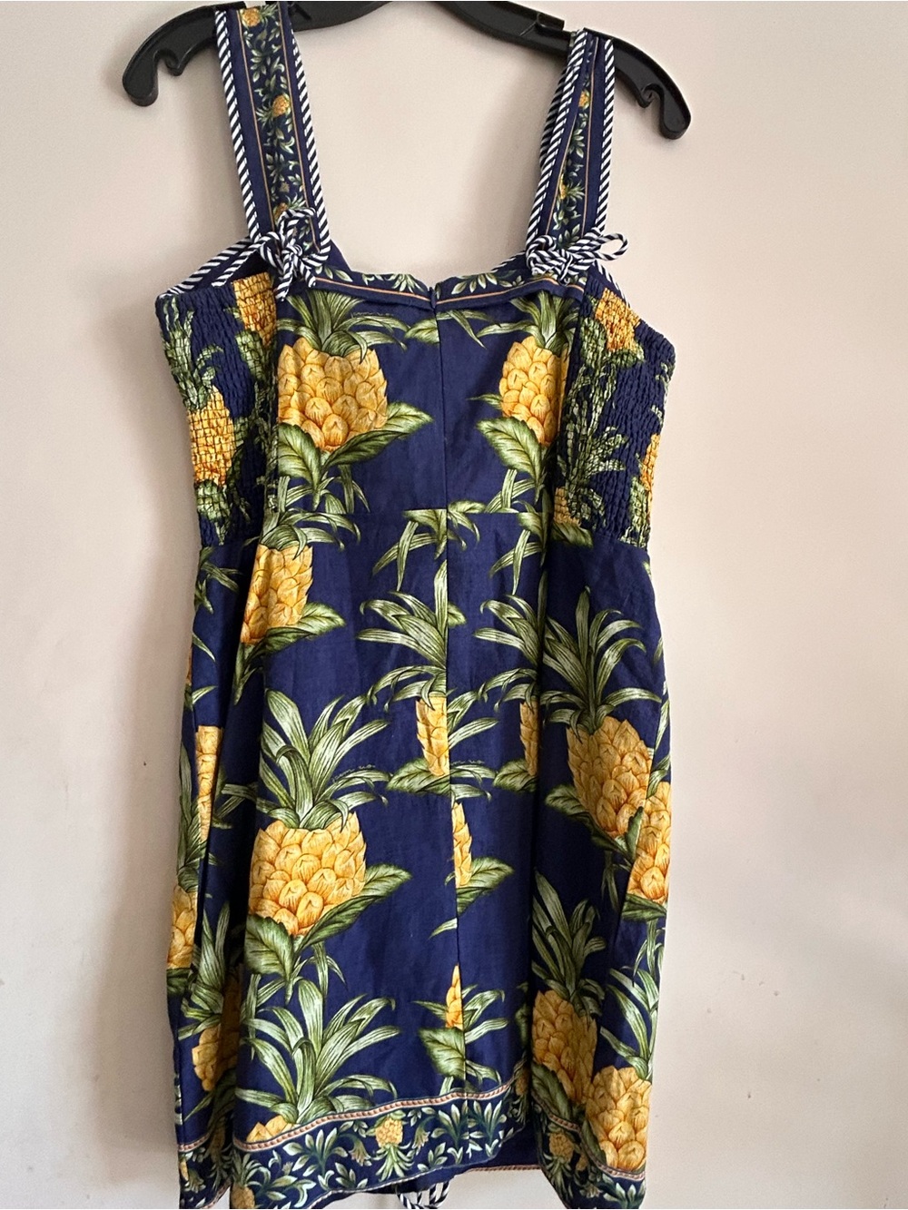 FARM Rio Navy Blue Mini Dress with Yellow Pineapple Print - Picture 6 of 6